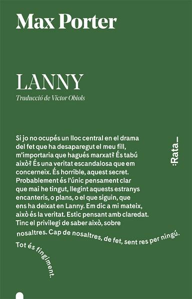 LANNY | 9788416738526 | PORTER, MAX | Llibreria Aqualata | Comprar llibres en català i castellà online | Comprar llibres Igualada