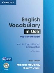 ENGLISH VOCABULARY IN USE UPPER-INTERMEDIATE | 9781107600942 | MCCARTHY, MICHAEL / O'DELL, FELICITY | Llibreria Aqualata | Comprar llibres en català i castellà online | Comprar llibres Igualada