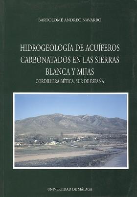 HIDROGEOLOGIA DE ACUIFEROS CARBONATOS EN LAS SIERR | 9788474966084 | Llibreria Aqualata | Comprar llibres en català i castellà online | Comprar llibres Igualada