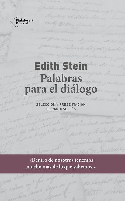 EDITH STEIN. PALABRAS PARA EL DIÁLOGO | 9788417622435 | STEIN, EDITH | Llibreria Aqualata | Comprar llibres en català i castellà online | Comprar llibres Igualada