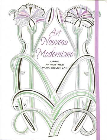 ART NOUVEAU-MODERNISMO. LIBRO ANTIESTRÉS PARA COLOREAR | 9788416279487 | AAVV | Llibreria Aqualata | Comprar llibres en català i castellà online | Comprar llibres Igualada