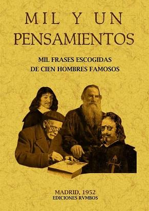 MIL Y UN PENSAMIENTOS | 9788497612913 | AA.VV | Llibreria Aqualata | Comprar libros en catalán y castellano online | Comprar libros Igualada