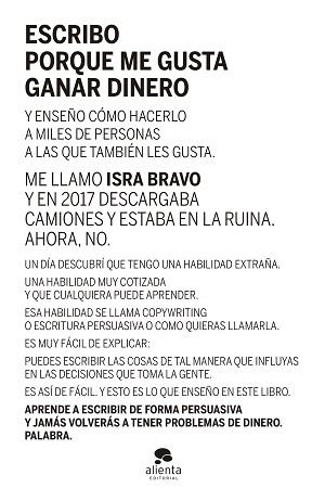 ESCRIBO PORQUE ME GUSTA GANAR DINERO | 9788413441290 | BRAVO, ISRAEL | Llibreria Aqualata | Comprar llibres en català i castellà online | Comprar llibres Igualada