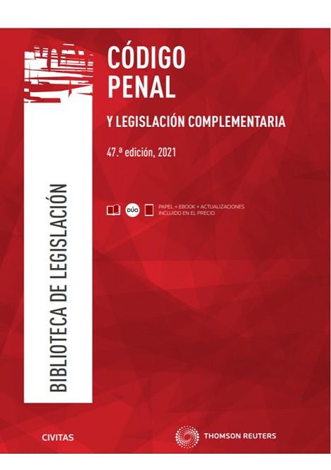 CÓDIGO PENAL Y LEGISLACIÓN COMPLEMENTARIA (PAPEL + E-BOOK) | 9788413464459 | DÍAZ-MAROTO / VILLAREJO, JULIO | Llibreria Aqualata | Comprar llibres en català i castellà online | Comprar llibres Igualada