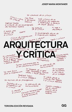 ARQUITECTURA Y CRÍTICA | 9788425227097 | MONTANER, JOSEP MARIA | Llibreria Aqualata | Comprar llibres en català i castellà online | Comprar llibres Igualada