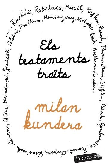 TESTAMENTS TRAÏTS, ELS | 9788419971432 | KUNDERA, MILAN | Llibreria Aqualata | Comprar llibres en català i castellà online | Comprar llibres Igualada