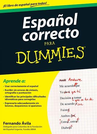 ESPAÑOL CORRECTO PARA DUMMIES | 9788432902680 | ÁVILA, FERNANDO | Llibreria Aqualata | Comprar llibres en català i castellà online | Comprar llibres Igualada