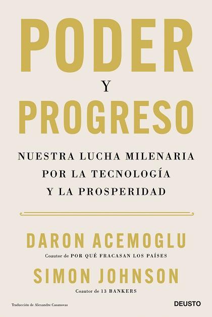 PODER Y PROGRESO | 9788423436378 | ACEMOGLU, DARON / JOHNSON, SIMON | Llibreria Aqualata | Comprar llibres en català i castellà online | Comprar llibres Igualada