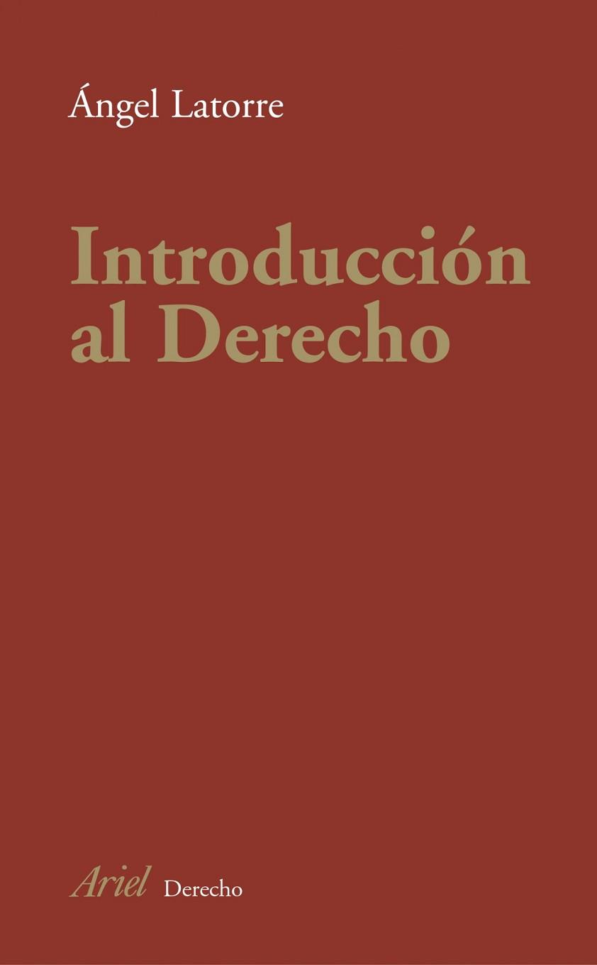 INTRODUCCION AL DERECHO (DERECHO) | 9788434432215 | LATORRE, ANGEL | Llibreria Aqualata | Comprar llibres en català i castellà online | Comprar llibres Igualada