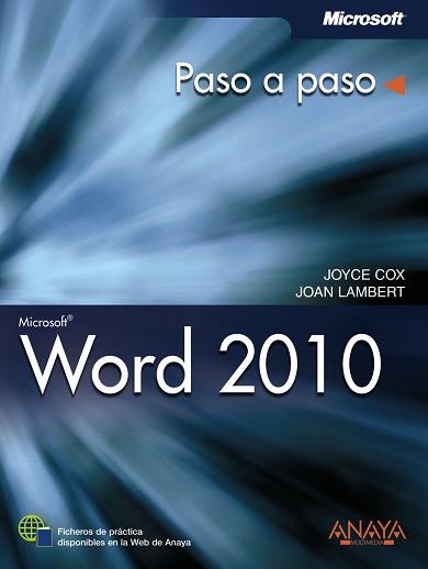 WORD 2010 (PASO A PASO) | 9788441528536 | COX, JOYCE - LAMBERT, JOAN | Llibreria Aqualata | Comprar libros en catalán y castellano online | Comprar libros Igualada