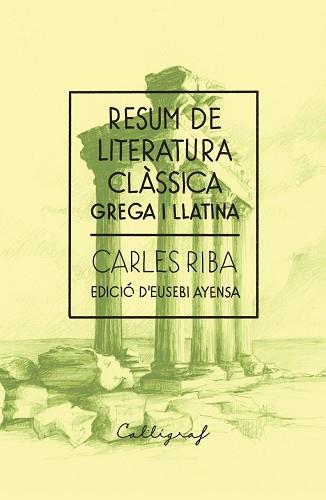 RESUM DE LITERATURA CLÀSSICA | 9788412759327 | RIBA I BRACONS, CARLES | Llibreria Aqualata | Comprar llibres en català i castellà online | Comprar llibres Igualada