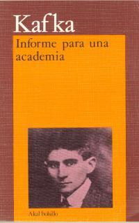 INFORME PARA UNA ACADEMIA | 9788476000564 | KAFKA | Llibreria Aqualata | Comprar llibres en català i castellà online | Comprar llibres Igualada