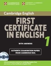 FIRST CERTIFICATE 1 + ANSWERS + CD AUDIO | 9780521714518 | CAMBRIDGE ESOL | Llibreria Aqualata | Comprar llibres en català i castellà online | Comprar llibres Igualada