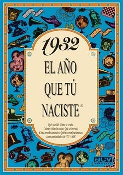 1932 EL AÑO QUE TU NACISTE | 9788488907691 | Llibreria Aqualata | Comprar llibres en català i castellà online | Comprar llibres Igualada