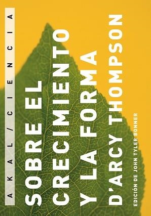 SOBRE EL CRECIMIENTO Y LA FORMA | 9788446033394 | TYLER BONNER, JOHN | Llibreria Aqualata | Comprar llibres en català i castellà online | Comprar llibres Igualada