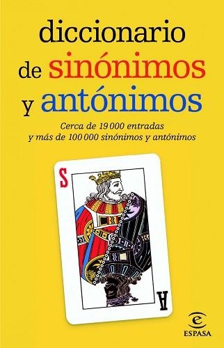 DICCIONARIO DE SINONIMOS Y ANTONIMOS | 9788467036893 | ESPASA CALPE | Llibreria Aqualata | Comprar llibres en català i castellà online | Comprar llibres Igualada