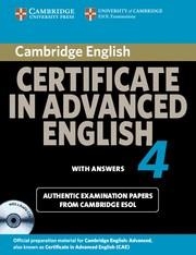 CERTIFICATE IN ADVANCED ENGLISH 4 WITH ANSWERS | 9780521156929 | CAMBRIDGE ESOL | Llibreria Aqualata | Comprar llibres en català i castellà online | Comprar llibres Igualada