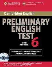 PRELIMINARY ENGLISH TEST 6 WITH ANSWERS | 9780521123242 | CAMBRIDGE ESOL | Llibreria Aqualata | Comprar llibres en català i castellà online | Comprar llibres Igualada