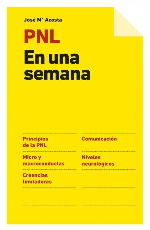 PNL EN UNA SEMANA | 9788498751369 | ACOSTA, JOSE M. | Llibreria Aqualata | Comprar llibres en català i castellà online | Comprar llibres Igualada