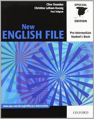 NEW ENGLISH FILE PRE-INTERMEDIATE (ST + WB WITHOUT KEY) | 9780194519465 | Llibreria Aqualata | Comprar llibres en català i castellà online | Comprar llibres Igualada