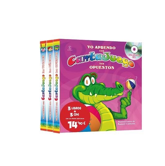 PACK CANTAJUEGO (3 LLIBRES + 3 CD) | 9788467038231 | CANTAJUEGO | Llibreria Aqualata | Comprar llibres en català i castellà online | Comprar llibres Igualada