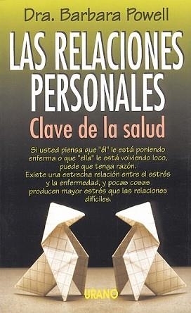 RELACIONES PERSONALES, LAS | 9788486344412 | POWELL, BARBARA | Llibreria Aqualata | Comprar llibres en català i castellà online | Comprar llibres Igualada