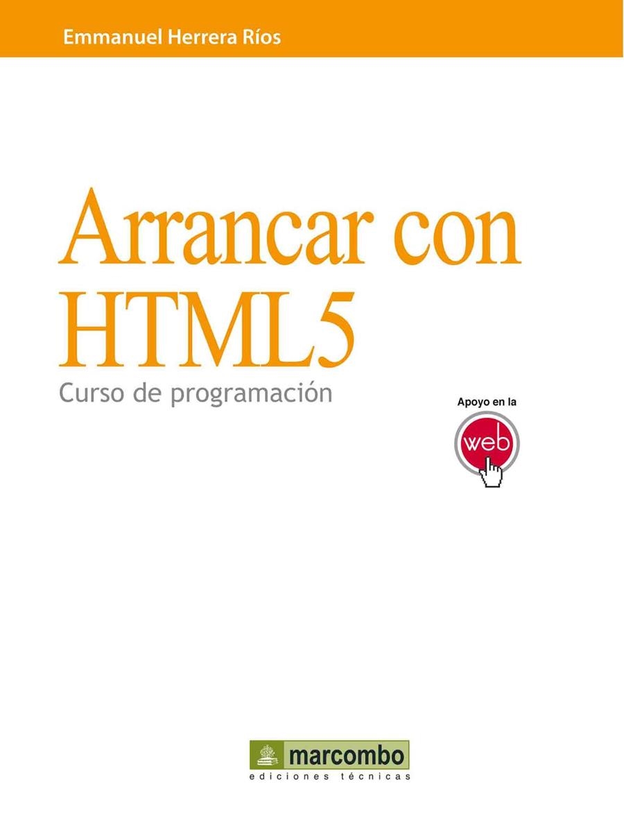 ARRANCAR CON HTML5 | 9788426717986 | HERRERA RÍOS, EMMANUEL | Llibreria Aqualata | Comprar llibres en català i castellà online | Comprar llibres Igualada