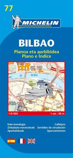 MAPA BILBAO (PLANO ÍNDICE 77) | 9782067127890 | Llibreria Aqualata | Comprar llibres en català i castellà online | Comprar llibres Igualada