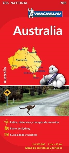 MAPA AUSTRALIA (NACIONAL 785) | 9782067174122 | Llibreria Aqualata | Comprar llibres en català i castellà online | Comprar llibres Igualada