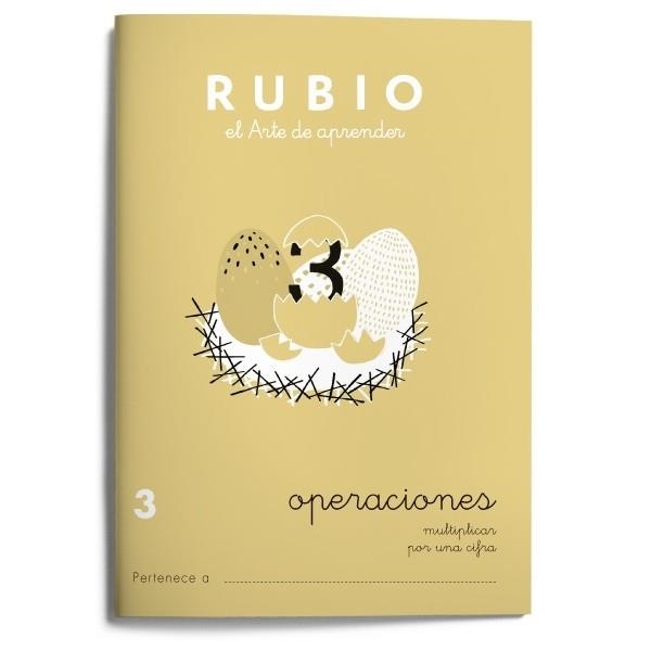 PROBLEMAS RUBIO 3 MULTIPLICAR POR UNA CIFRA | 9788485109548 | RUBIO SILVESTRE, RAMON | Llibreria Aqualata | Comprar llibres en català i castellà online | Comprar llibres Igualada