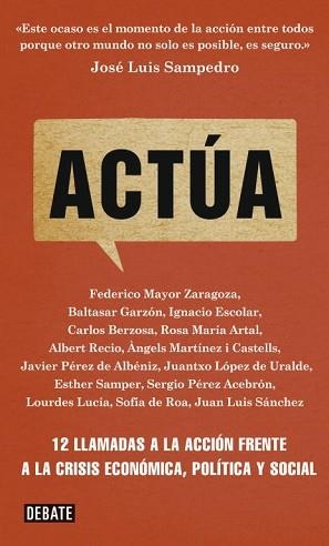 ACTÚA | 9788499921754 | AA.VV. | Llibreria Aqualata | Comprar llibres en català i castellà online | Comprar llibres Igualada