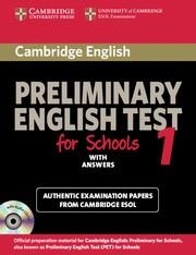 CAMBRIDGE PRELIMINARY ENGLISH TEST FOR SCHOOLS 1 SELF-STUDY PACK (STUDENT'S WITH ANSWERS + CD) | 9780521170604 | Llibreria Aqualata | Comprar llibres en català i castellà online | Comprar llibres Igualada