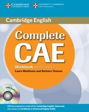 CAE COMPLETE WORKBOOK WITHOUT ANSWERS | 9780521698481 | Llibreria Aqualata | Comprar llibres en català i castellà online | Comprar llibres Igualada