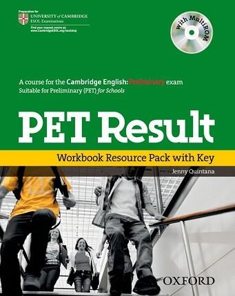 PET RESULT WORKBOOK WITH KEY + CD-ROM | 9780194817202 | Llibreria Aqualata | Comprar llibres en català i castellà online | Comprar llibres Igualada