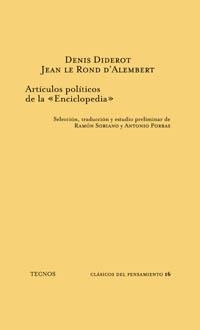 ARTICULOS POLITICOS DE LA "ENCICLOPEDIA" | 9788430912544 | DIDEROT, DENIS ; D'Alembert, Jean le Rond | Llibreria Aqualata | Comprar llibres en català i castellà online | Comprar llibres Igualada