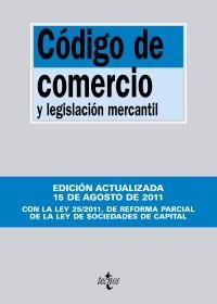 CODIGO DE COMERCIO Y LEGISLACION MERCANTIL (BIBLIOTECA TEXTOS LEGALES 3) - 2011 | 9788430953059 | EDITORIAL TECNOS | Llibreria Aqualata | Comprar llibres en català i castellà online | Comprar llibres Igualada