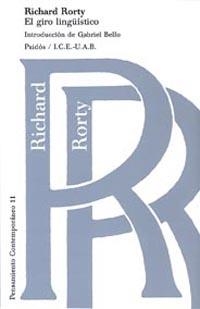 GIRO LINGÜISTICO, LA | 9788475096131 | Rorty, Richard | Llibreria Aqualata | Comprar llibres en català i castellà online | Comprar llibres Igualada