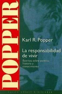 RESPONSABILIDAD DE VIVIR, LA | 9788449301674 | POPPER, KARL R | Llibreria Aqualata | Comprar llibres en català i castellà online | Comprar llibres Igualada