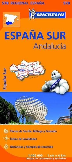 ANDALUCÍA (MAPA REGIONAL 578) | 9782067184459 | VARIOS AUTORES | Llibreria Aqualata | Comprar llibres en català i castellà online | Comprar llibres Igualada