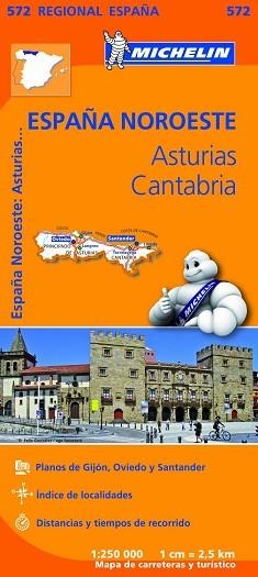 MAPA ASTURIAS CANTABRIA ESPAÑA NOROESTE 572 | 9782067184152 | VARIOS AUTORES | Llibreria Aqualata | Comprar llibres en català i castellà online | Comprar llibres Igualada