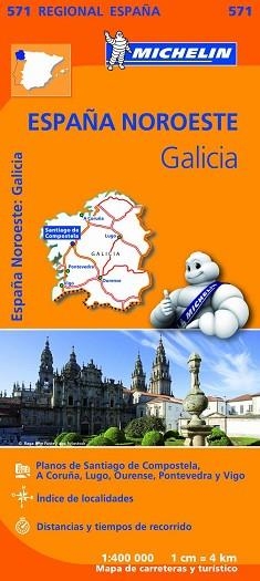 MAPA GALICIA ESPAÑA NOROESTE 571 | 9782067184107 | 33 | Llibreria Aqualata | Comprar llibres en català i castellà online | Comprar llibres Igualada