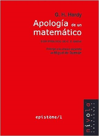 APOLOGIA DE UN MATEMATICO (EPISTEME 1) | 9788493071905 | HARDY, G.H. | Llibreria Aqualata | Comprar llibres en català i castellà online | Comprar llibres Igualada