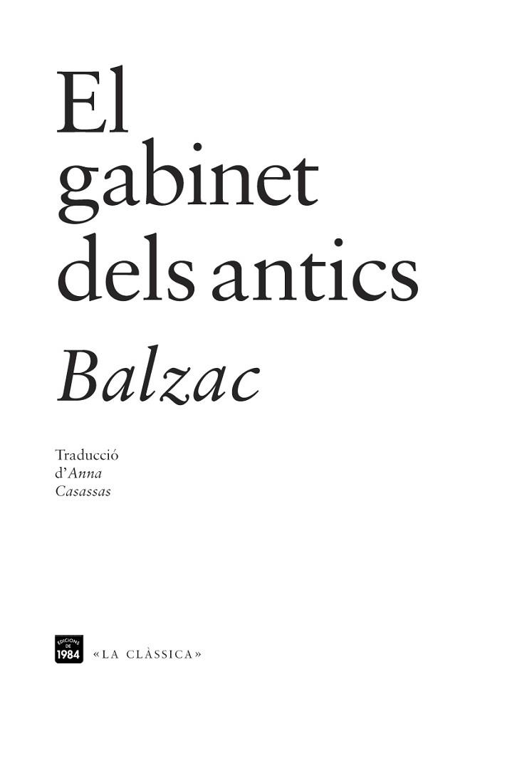 GABINET DELS ANTICS, EL | 9788415835110 | DE BALZAC, HONORÉ | Llibreria Aqualata | Comprar llibres en català i castellà online | Comprar llibres Igualada