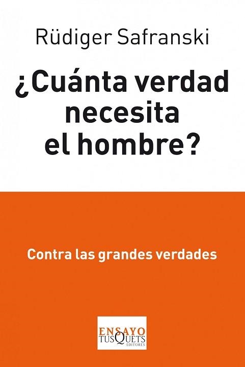 CUANTA VERDAD NECESITA EL HOMBRE ? | 9788483834862 | SAFRANSKI, RÜDIGER | Llibreria Aqualata | Comprar llibres en català i castellà online | Comprar llibres Igualada