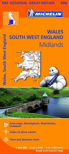 MAPA REGIONAL WALES, THE MIDLANDS, SOUTH WEST ENGLAND (REGIONAL 503) | 9782067183308 | VARIOS AUTORES | Llibreria Aqualata | Comprar llibres en català i castellà online | Comprar llibres Igualada