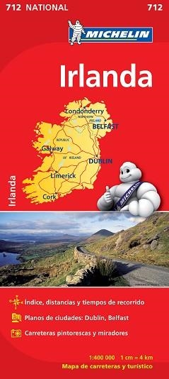 IRLANDA (MAPA NACIONAL 712) | 9782067170230 | Llibreria Aqualata | Comprar llibres en català i castellà online | Comprar llibres Igualada