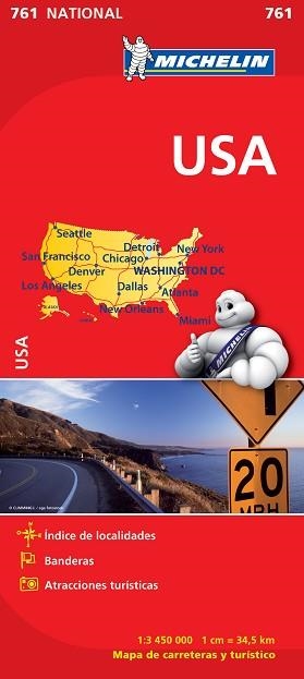 ESTADOS UNIDOS (MAPA NACIONAL 761) | 9782067173309 | Llibreria Aqualata | Comprar llibres en català i castellà online | Comprar llibres Igualada