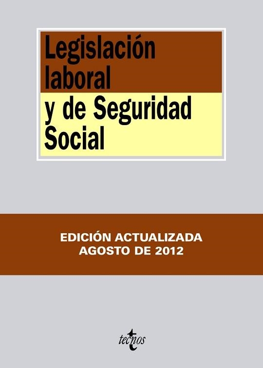 LEGISLACIÓN LABORAL Y DE SEGURIDAD SOCIAL - EDICION 2012 | 9788430955572 | Llibreria Aqualata | Comprar llibres en català i castellà online | Comprar llibres Igualada