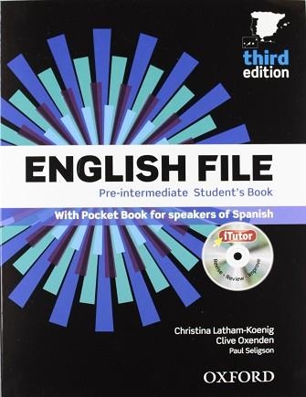 ENGLISH FILE PRE-INTERMEDIATE PACK STUDENT'S BOOK + WORKBOOK WITH ANSWERS - THIRD EDITION | 9780194598934 | VARIOS AUTORES | Llibreria Aqualata | Comprar llibres en català i castellà online | Comprar llibres Igualada