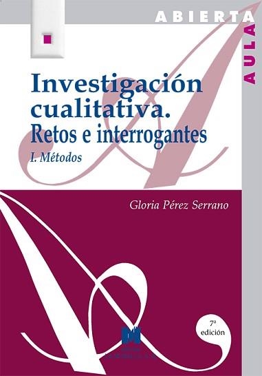 INVESTIGACION CUALITATIVA.RETOS E INTERROGANTES.1 | 9788471336286 | GLORIA PEREZ | Llibreria Aqualata | Comprar llibres en català i castellà online | Comprar llibres Igualada